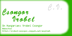 csongor vrobel business card